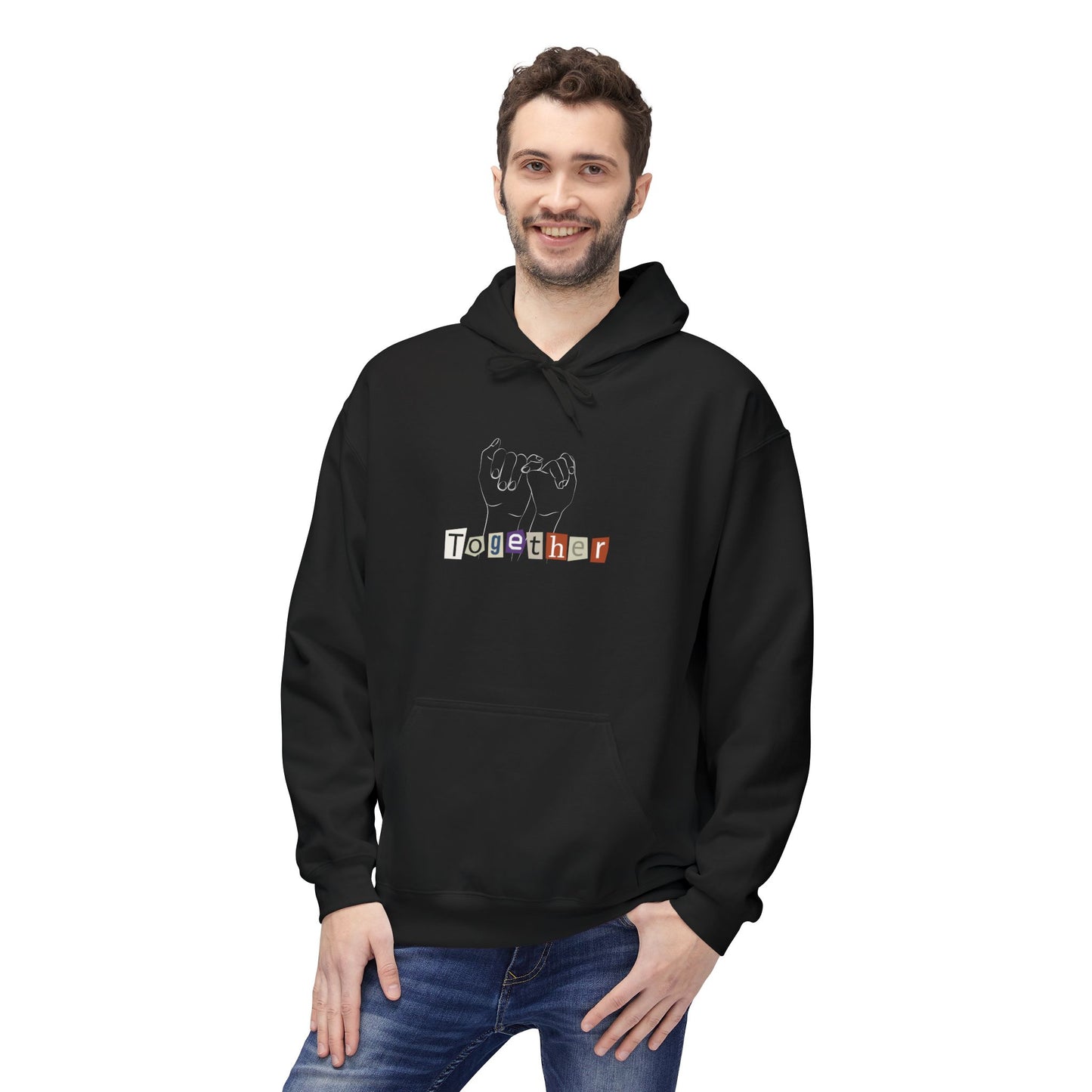Couple Matching Holding Hands Together Softstyle Hoodie