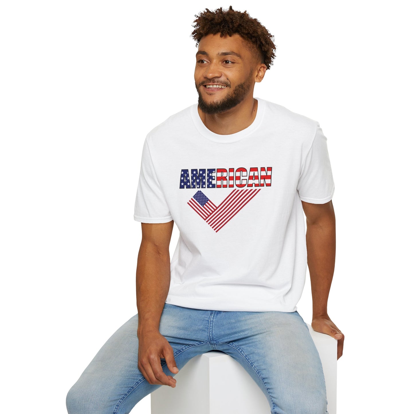 American Flag Vintage Style T-Shirt