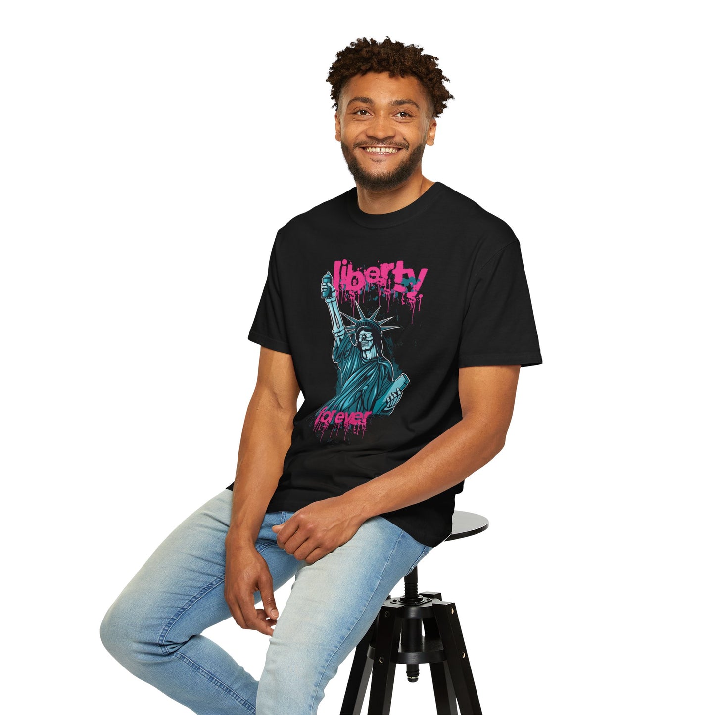 T-Shirt Eerie Liberty: The Spooky Statue of Freedom