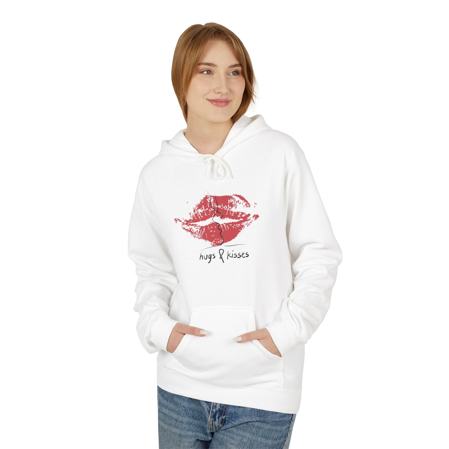 Romantic Moon Couple Kiss Hoodie
