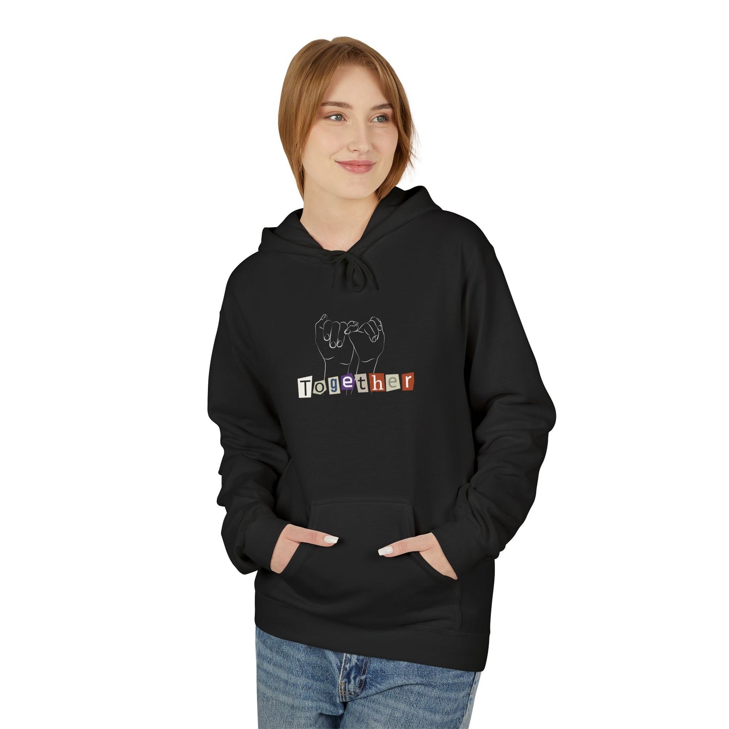 Couple Matching Holding Hands Together Softstyle Hoodie