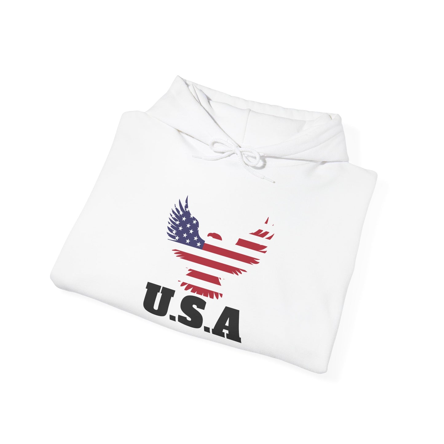 White USA Flag Hoodie