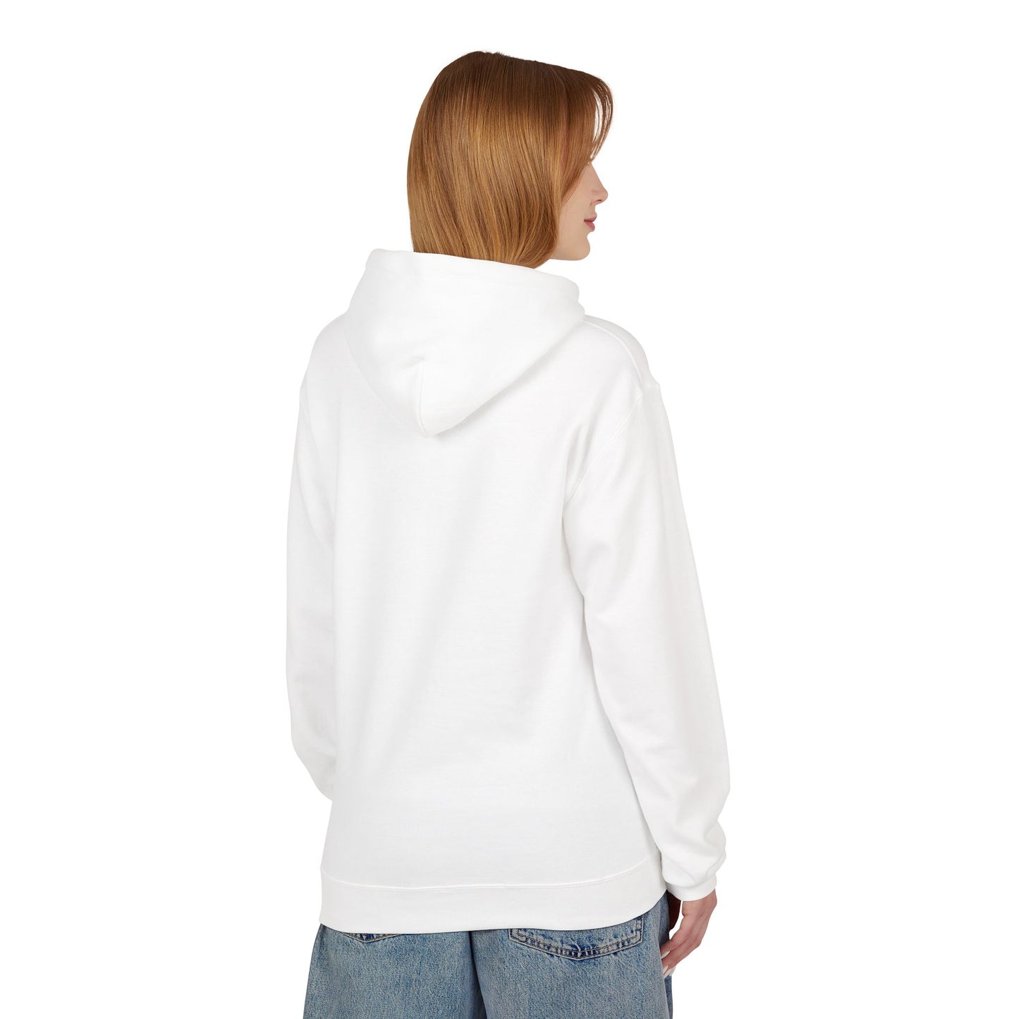 Heart Pattern White Hoodie - Romantic Hugs and Kisses Design