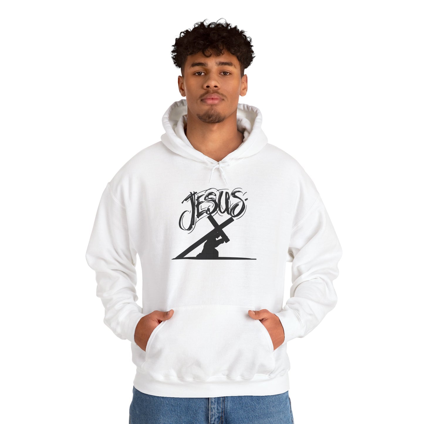 Religious Hoodie - Jessu with Cross Design