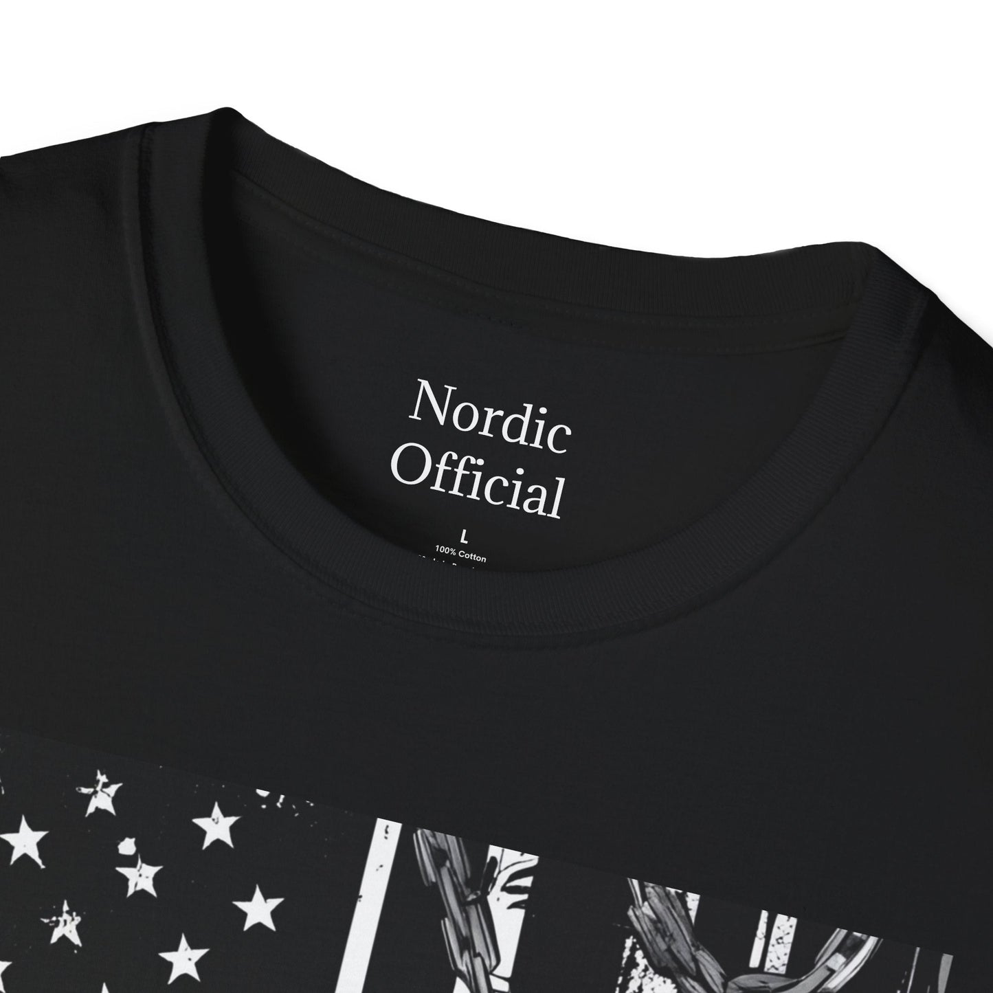 Black Skull American Flag Vintage American Style - Nordic OfficialBlack Skull American Flag Vintage American StyleT-Shirt