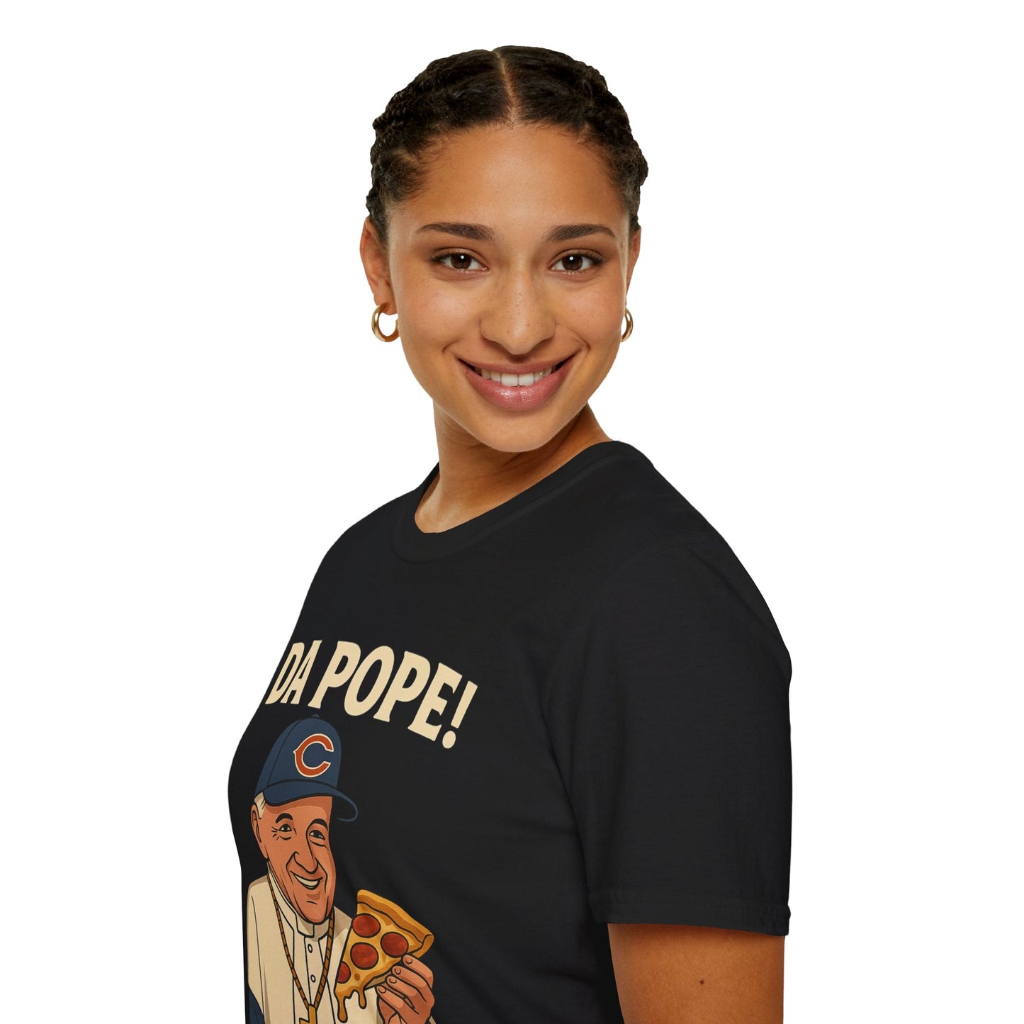 Graphic Art T-Shirt - The POPE & Chicago Bears Baseball Hat - Nordic OfficialGraphic Art T-Shirt - The POPE & Chicago Bears Baseball HatT-Shirt