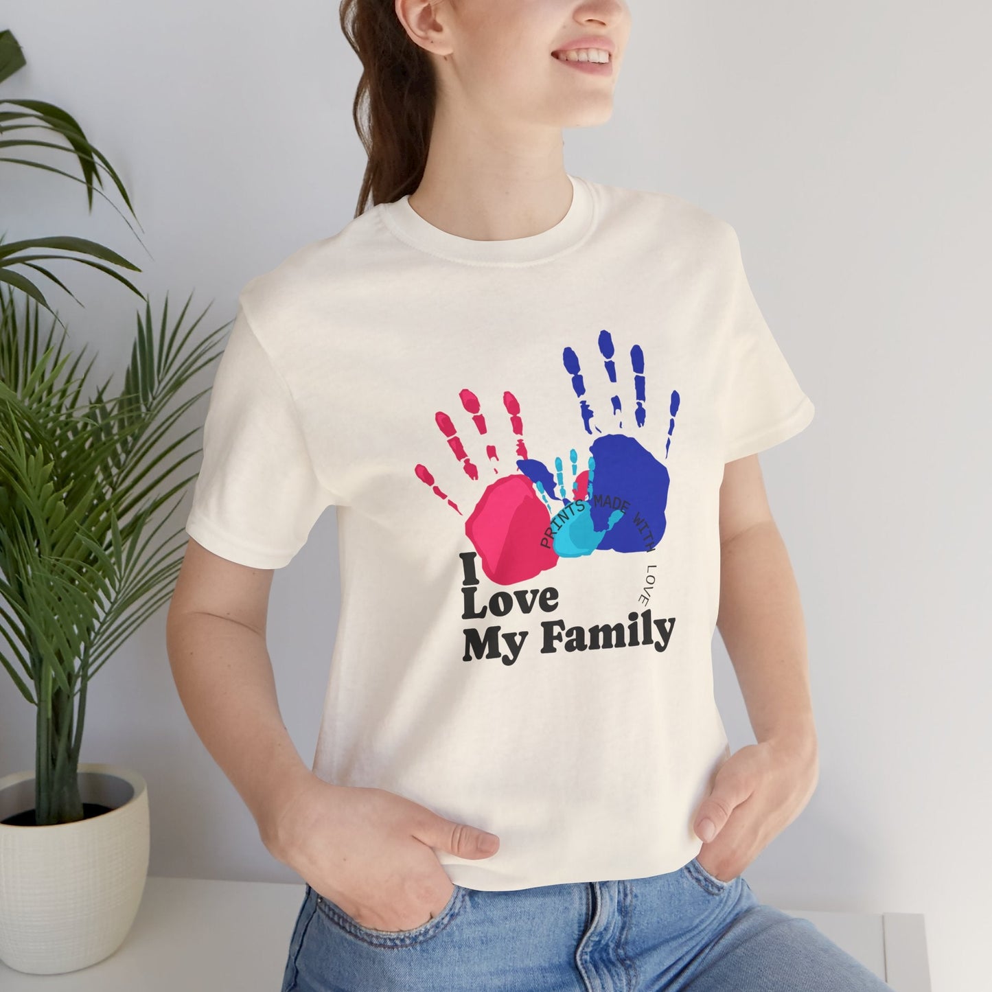 I Love My Family – Handprint Graphic Tee - Nordic OfficialI Love My Family – Handprint Graphic TeeT-Shirt