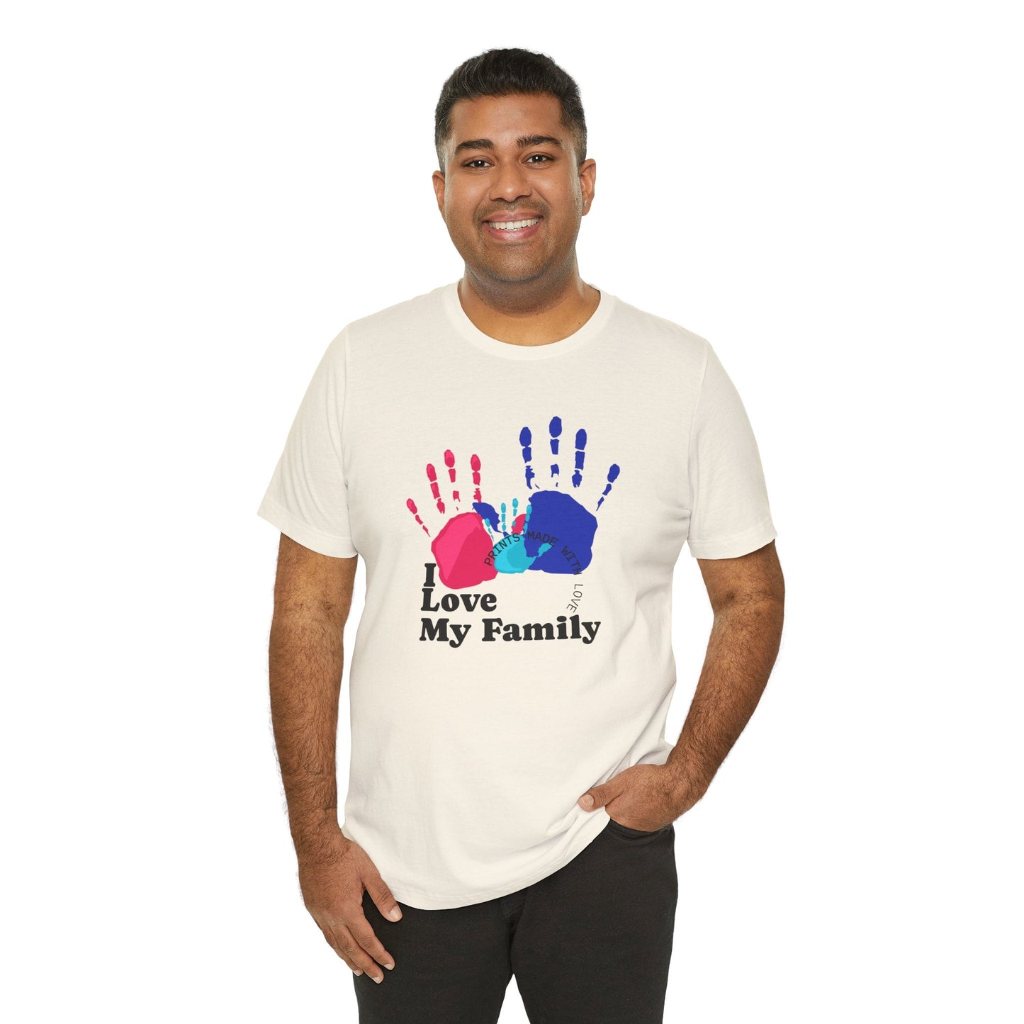 I Love My Family – Handprint Graphic Tee - Nordic OfficialI Love My Family – Handprint Graphic TeeT-Shirt