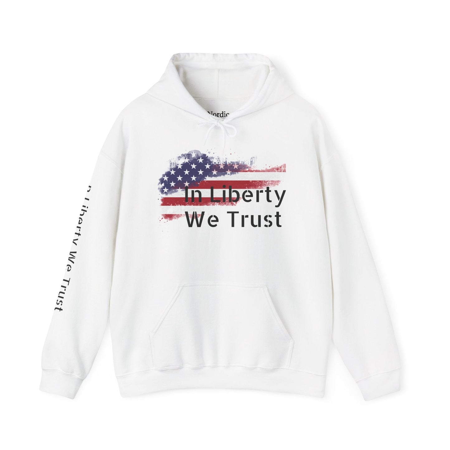 In Liberty We Trust Hoodie – Unisex American Flag Sweatshirt - Nordic OfficialIn Liberty We Trust Hoodie – Unisex American Flag SweatshirtHoodie