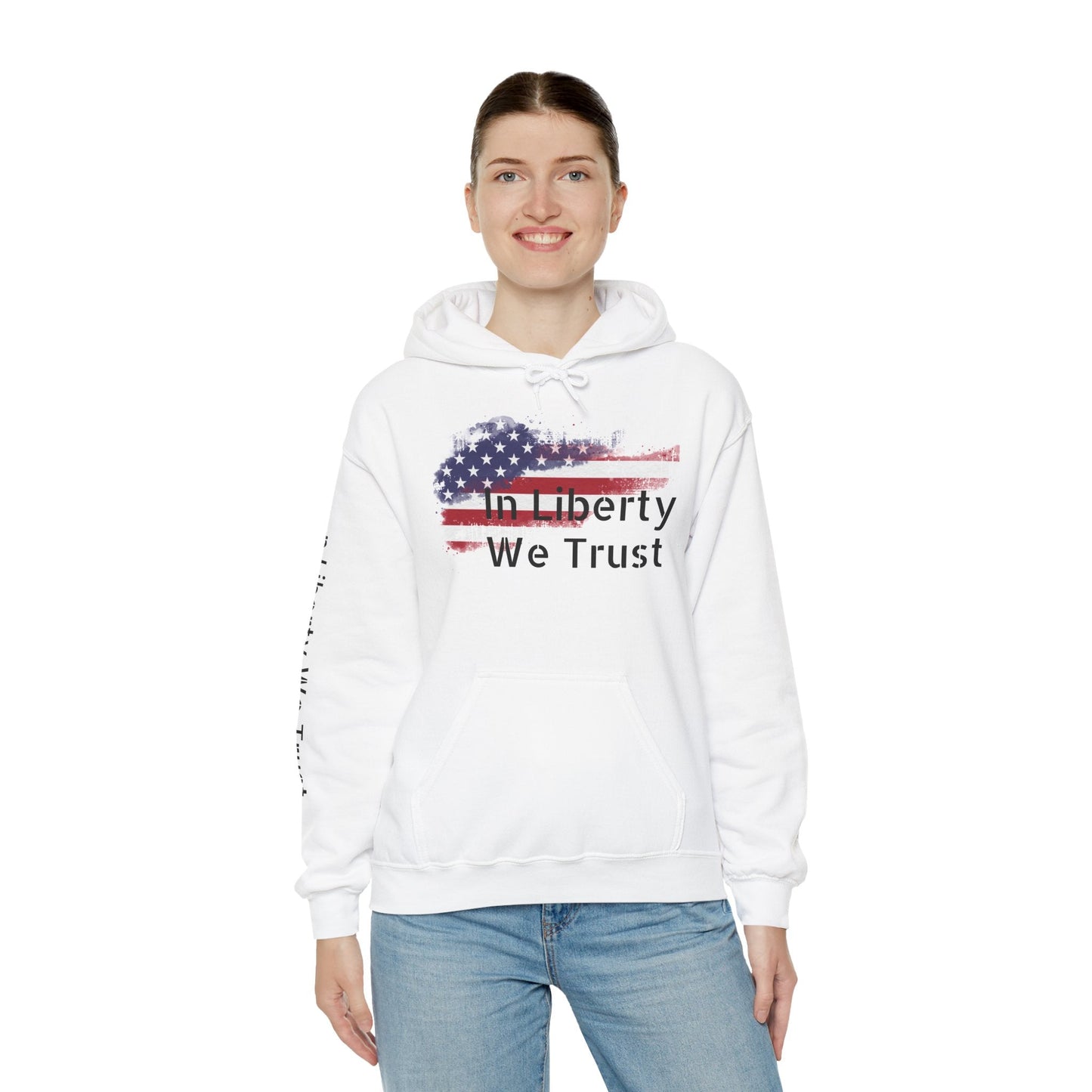In Liberty We Trust Hoodie – Unisex American Flag Sweatshirt - Nordic OfficialIn Liberty We Trust Hoodie – Unisex American Flag SweatshirtHoodie