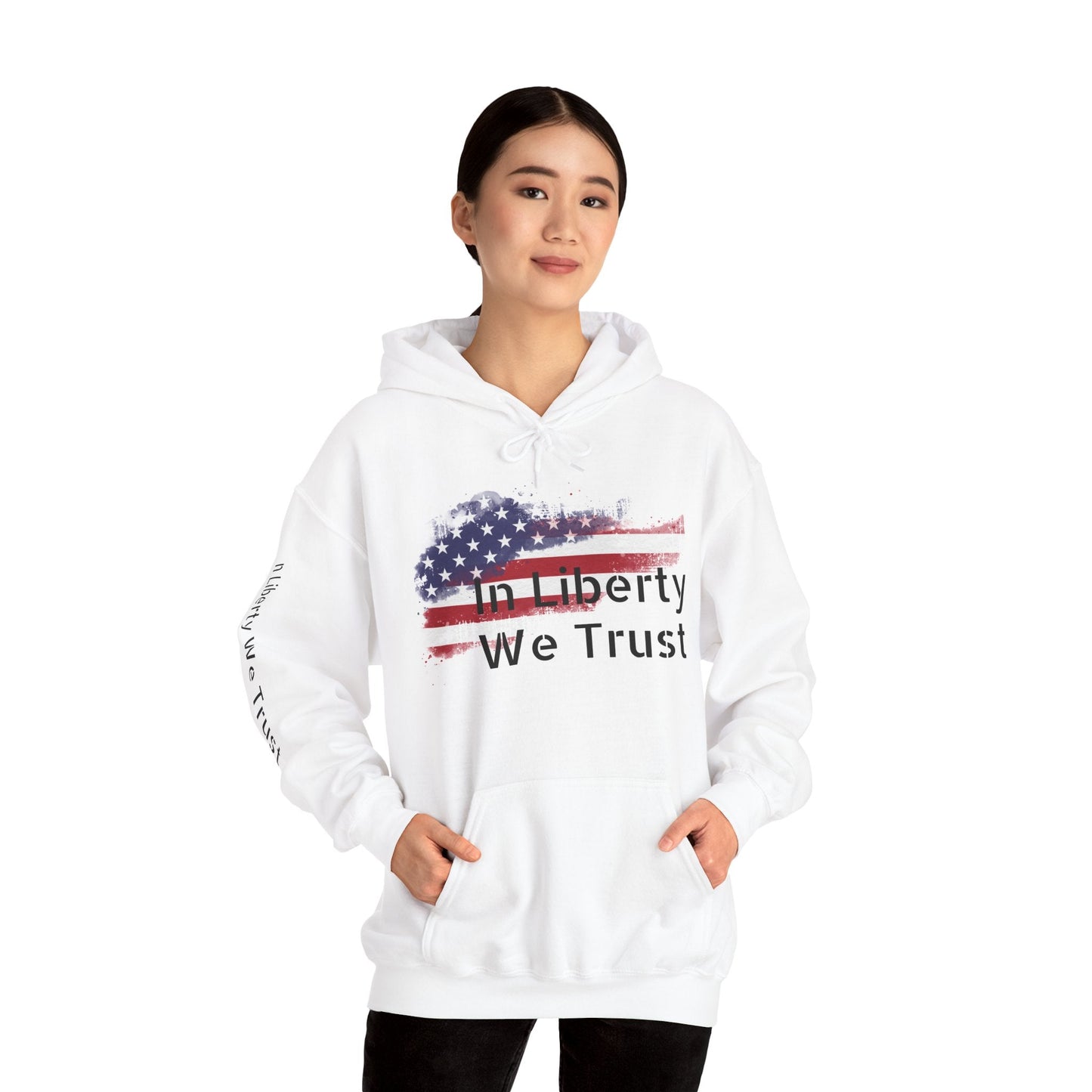 In Liberty We Trust Hoodie – Unisex American Flag Sweatshirt - Nordic OfficialIn Liberty We Trust Hoodie – Unisex American Flag SweatshirtHoodie