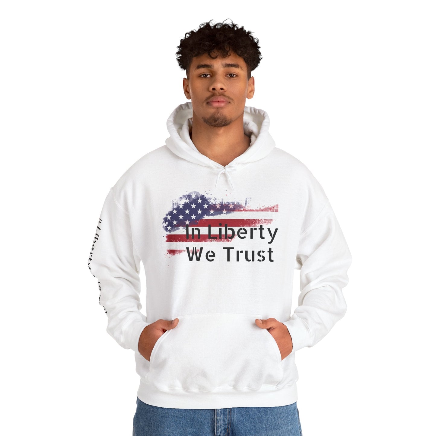 In Liberty We Trust Hoodie – Unisex American Flag Sweatshirt - Nordic OfficialIn Liberty We Trust Hoodie – Unisex American Flag SweatshirtHoodie