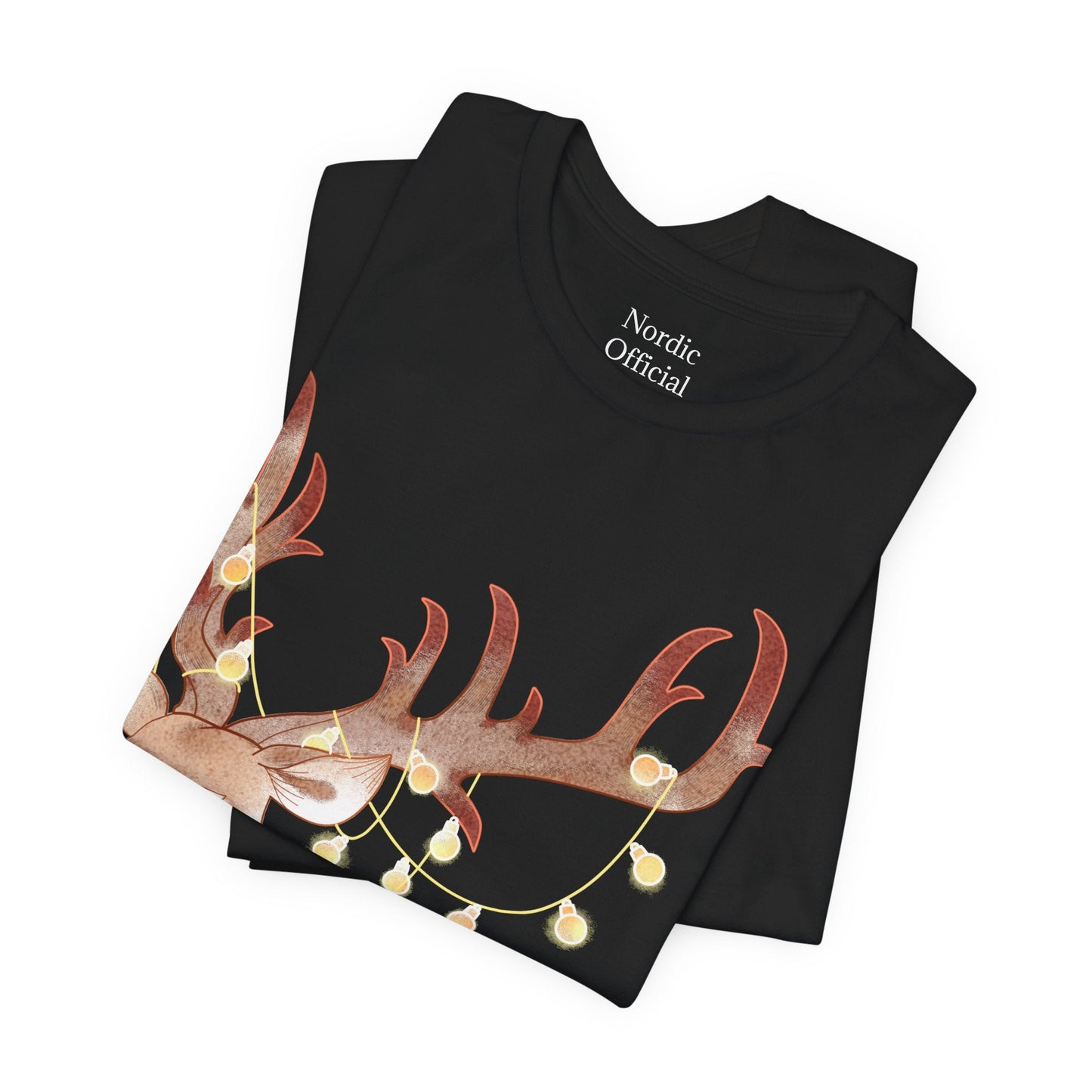 🦌✨ Merry & Bright In July – Reindeer Lights Tee - Nordic Official🦌✨ Merry & Bright In July – Reindeer Lights TeeT-Shirt