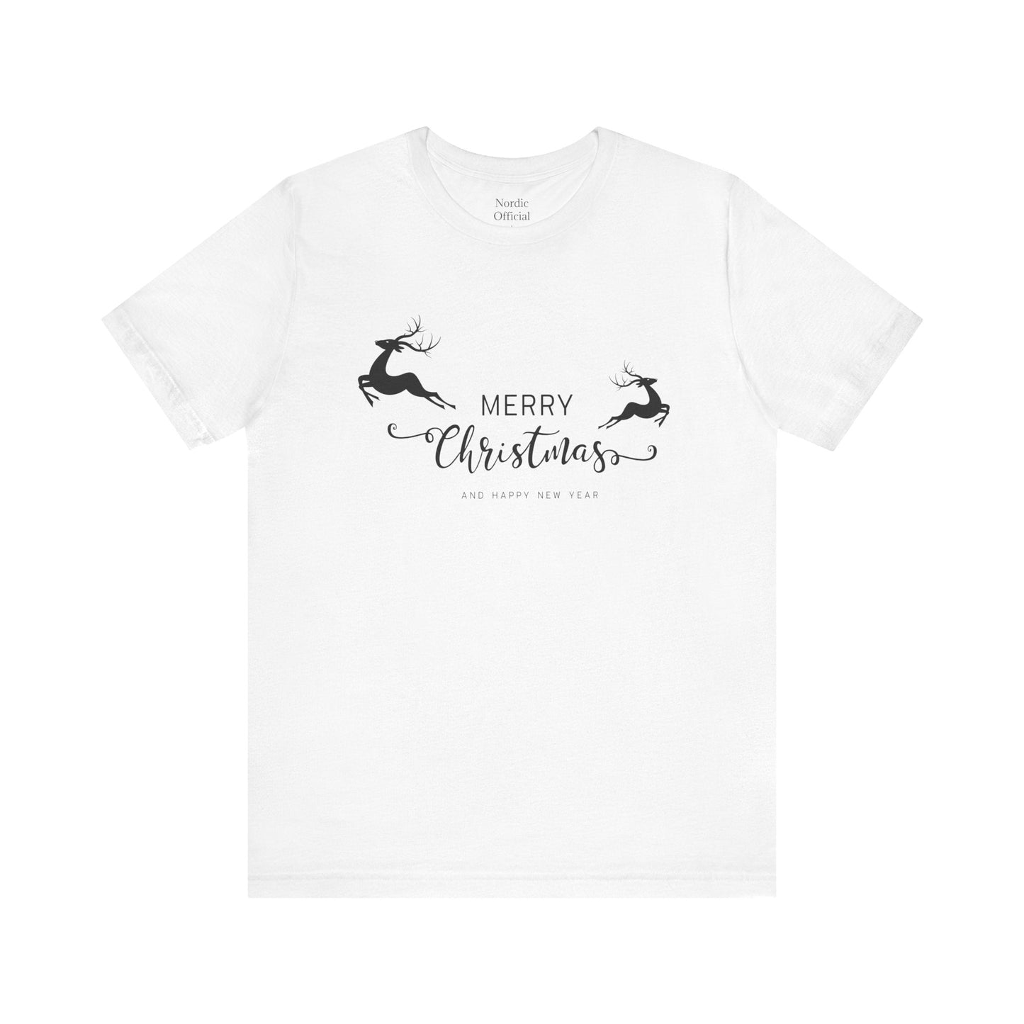 ๐โจ Minimal Merry Christmas Reindeer Tee - Nordic Official๐โจ Minimal Merry Christmas Reindeer TeeT-Shirt