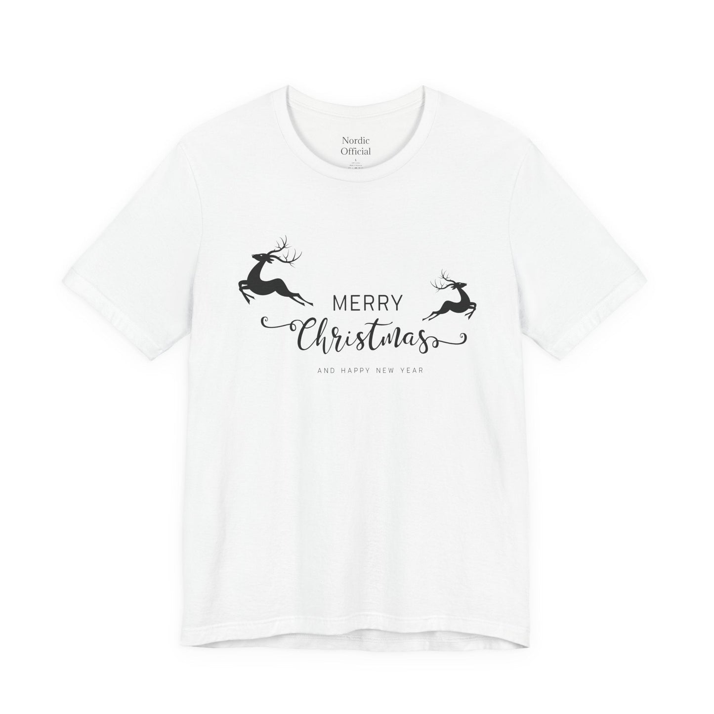 ๐โจ Minimal Merry Christmas Reindeer Tee - Nordic Official๐โจ Minimal Merry Christmas Reindeer TeeT-Shirt
