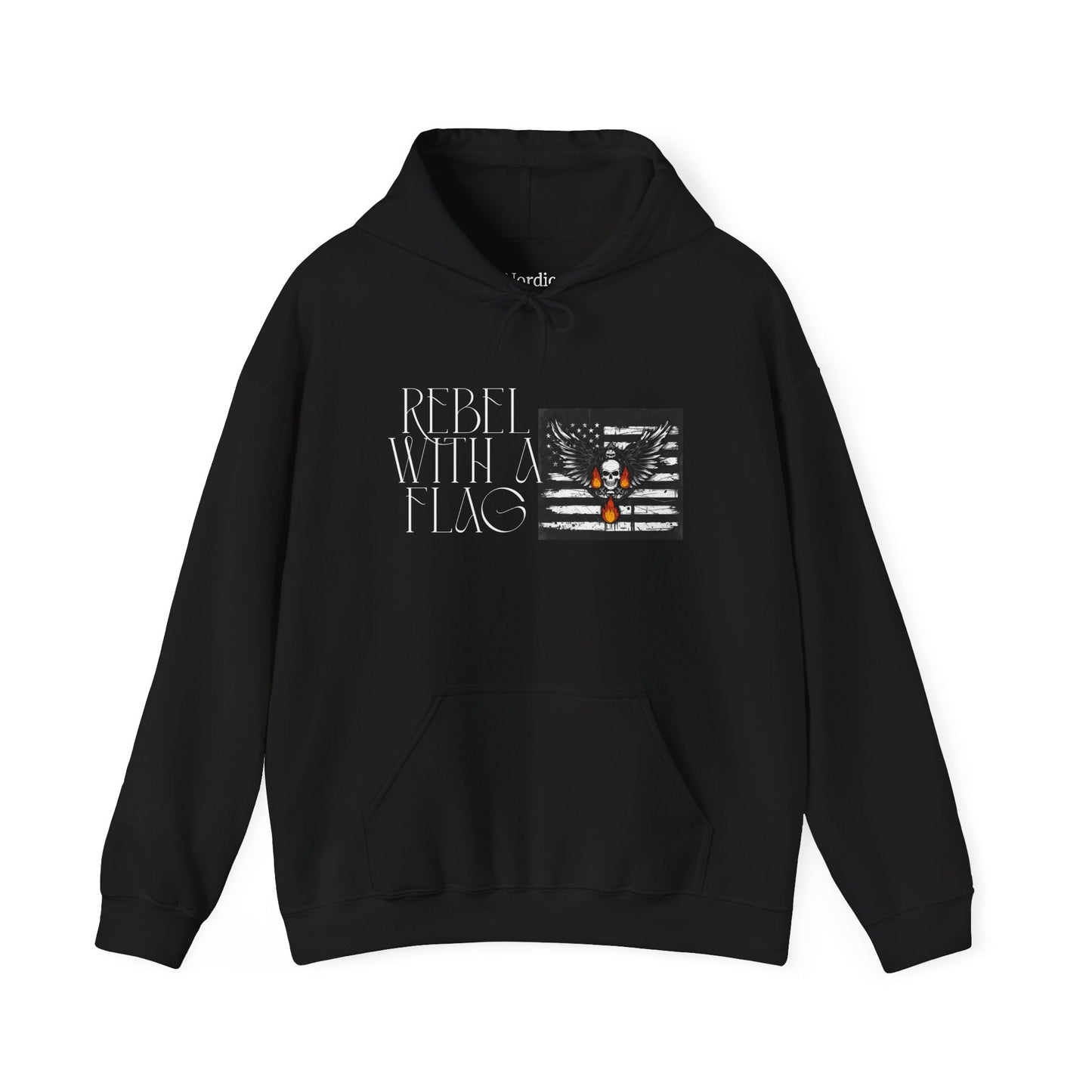 Rebel With A Flag Black Hoodie - Nordic OfficialRebel With A Flag Black HoodieHoodie