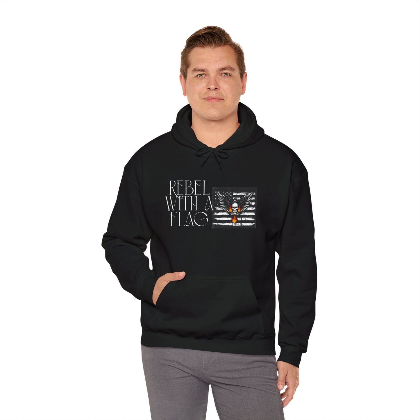 Rebel With A Flag Black Hoodie - Nordic OfficialRebel With A Flag Black HoodieHoodie