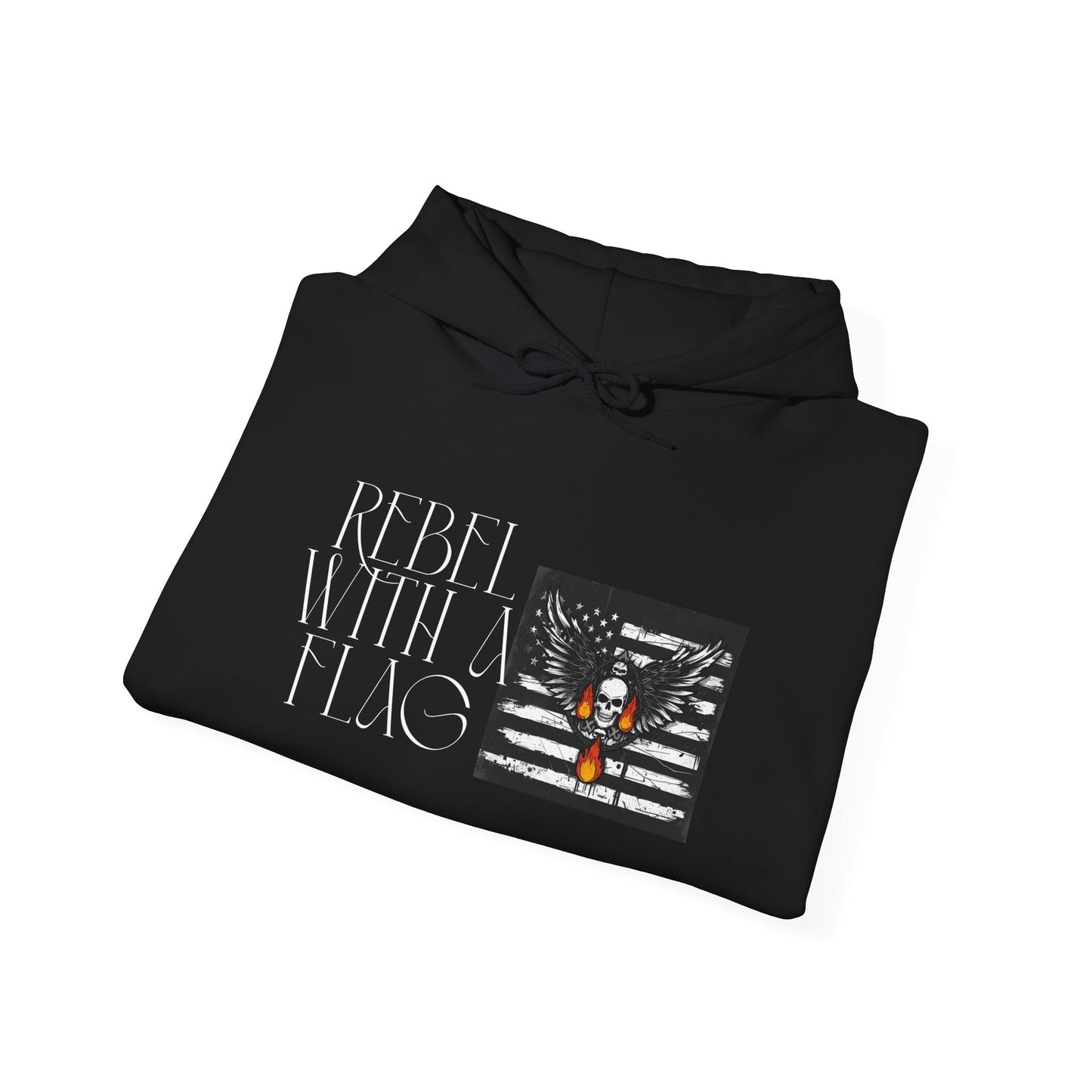 Rebel With A Flag Black Hoodie - Nordic OfficialRebel With A Flag Black HoodieHoodie