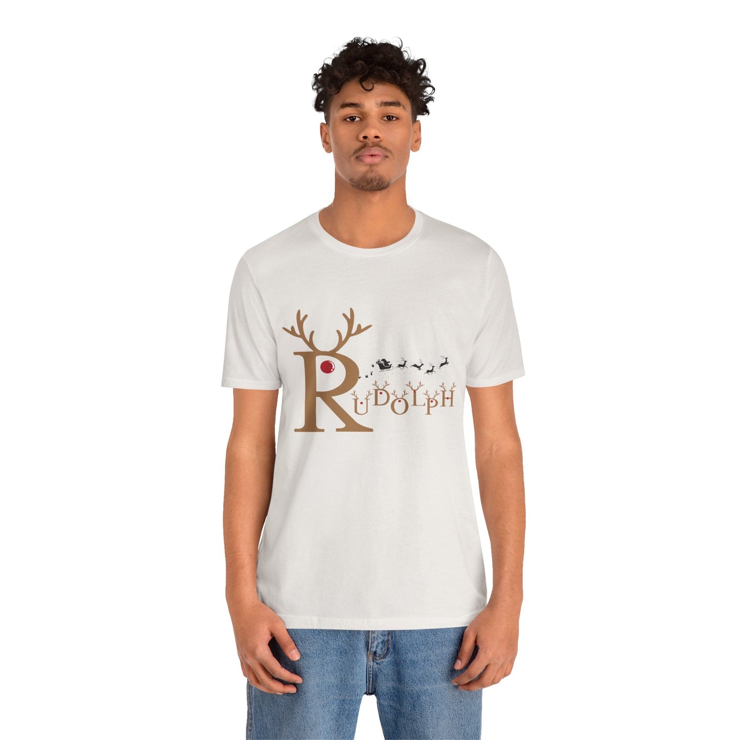 🦌 Rudolph the Red Nose – Minimalist Christmas Tee - Nordic Official🦌 Rudolph the Red Nose – Minimalist Christmas TeeT-Shirt