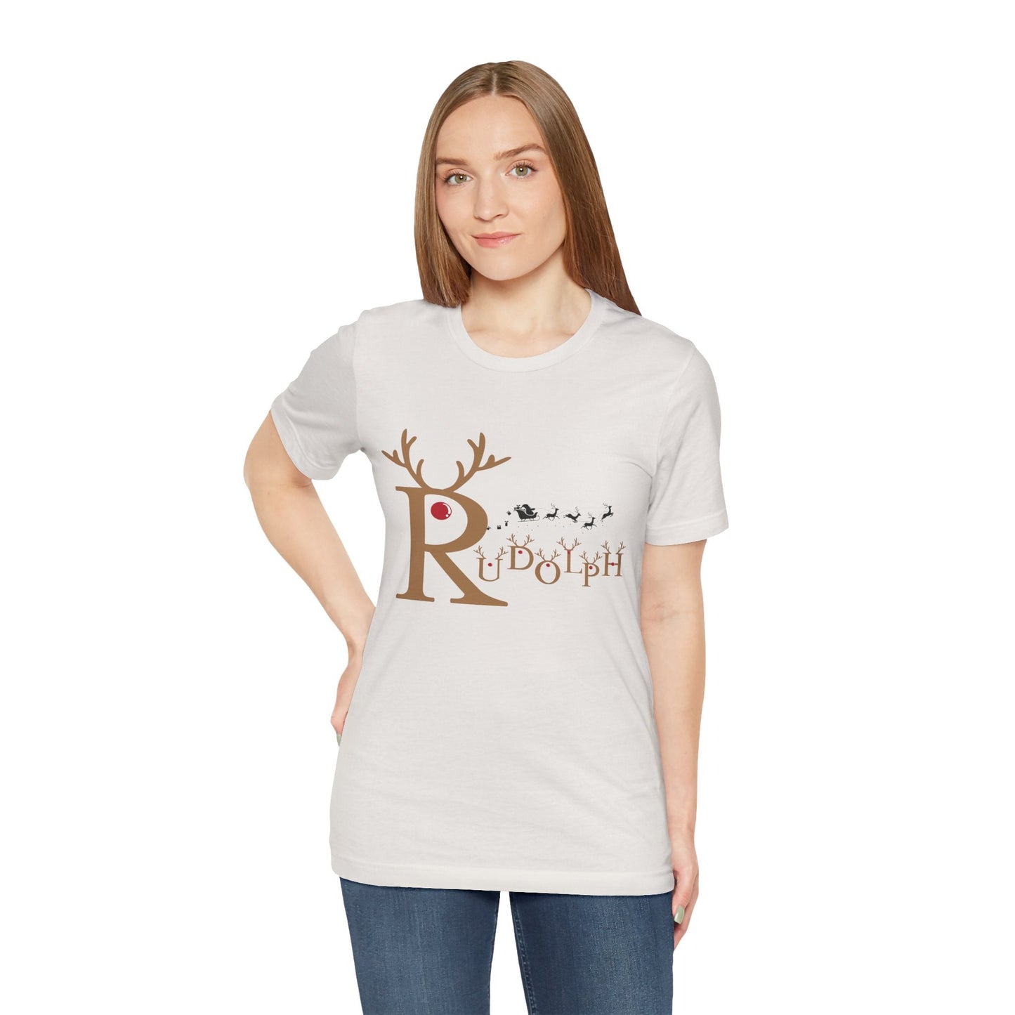 🦌 Rudolph the Red Nose – Minimalist Christmas Tee - Nordic Official🦌 Rudolph the Red Nose – Minimalist Christmas TeeT-Shirt