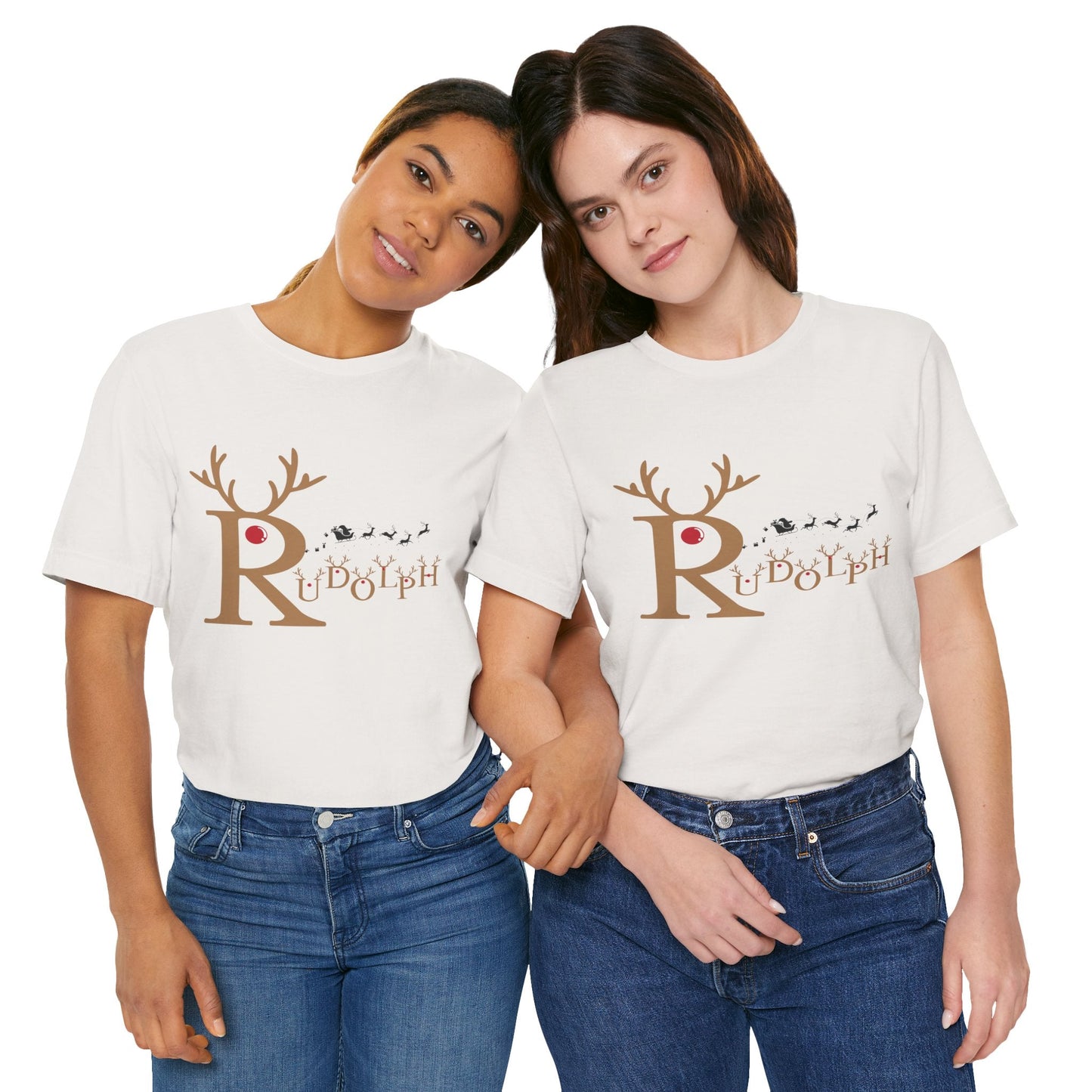 🦌 Rudolph the Red Nose – Minimalist Christmas Tee - Nordic Official🦌 Rudolph the Red Nose – Minimalist Christmas TeeT-Shirt