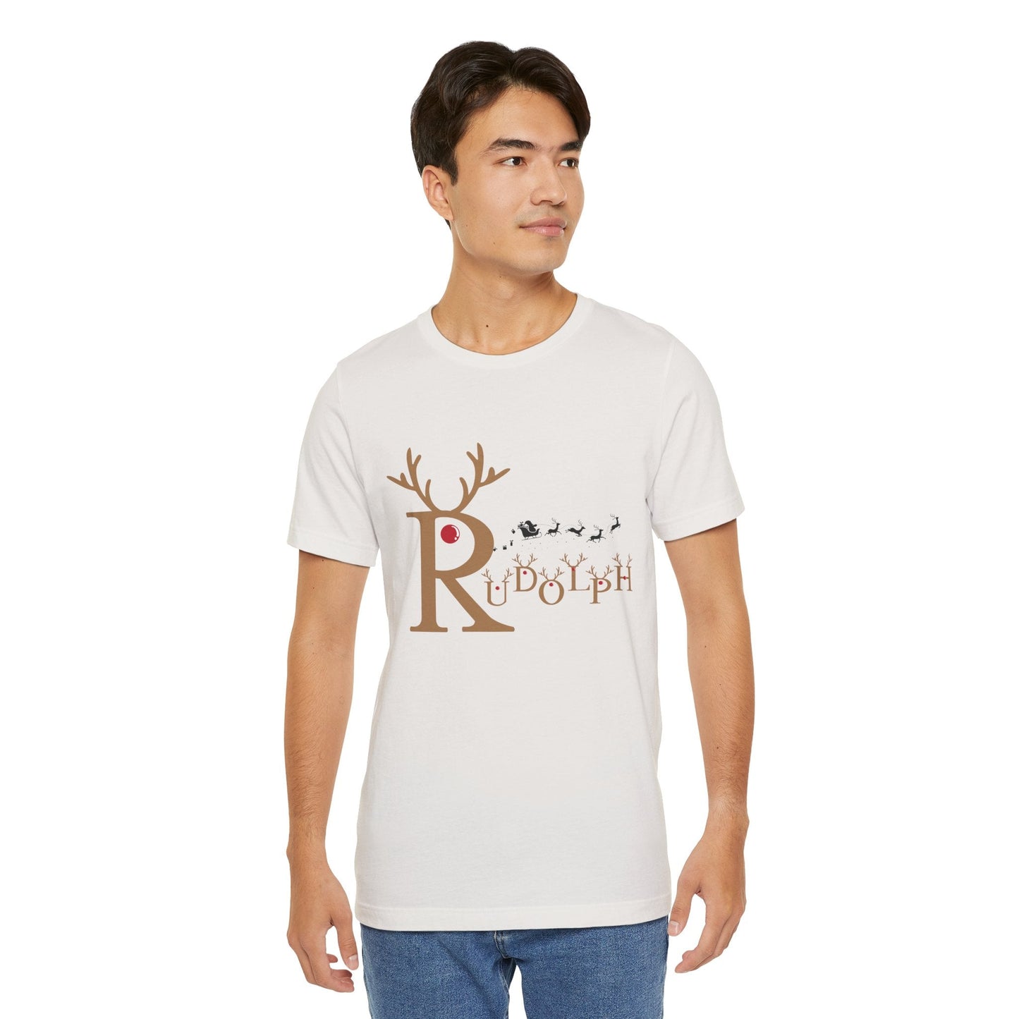 🦌 Rudolph the Red Nose – Minimalist Christmas Tee - Nordic Official🦌 Rudolph the Red Nose – Minimalist Christmas TeeT-Shirt