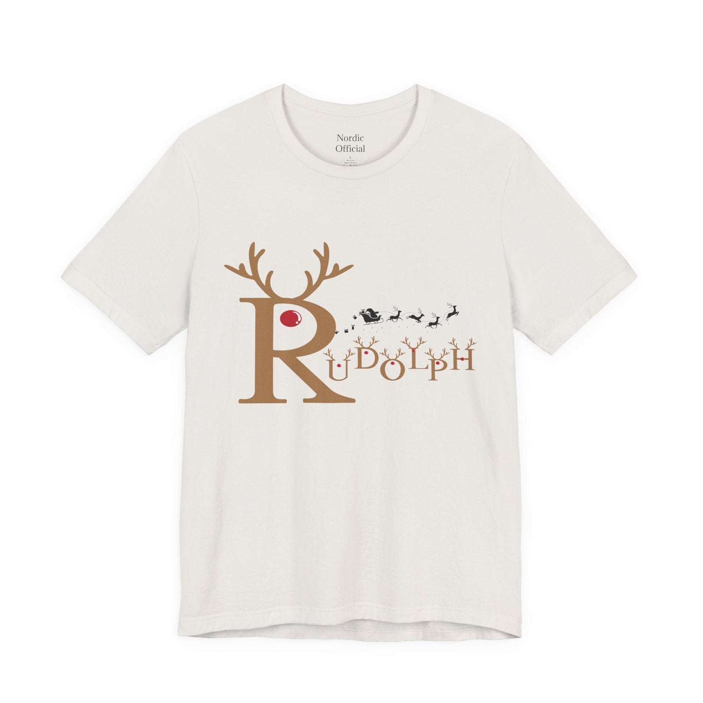 🦌 Rudolph the Red Nose – Minimalist Christmas Tee - Nordic Official🦌 Rudolph the Red Nose – Minimalist Christmas TeeT-Shirt