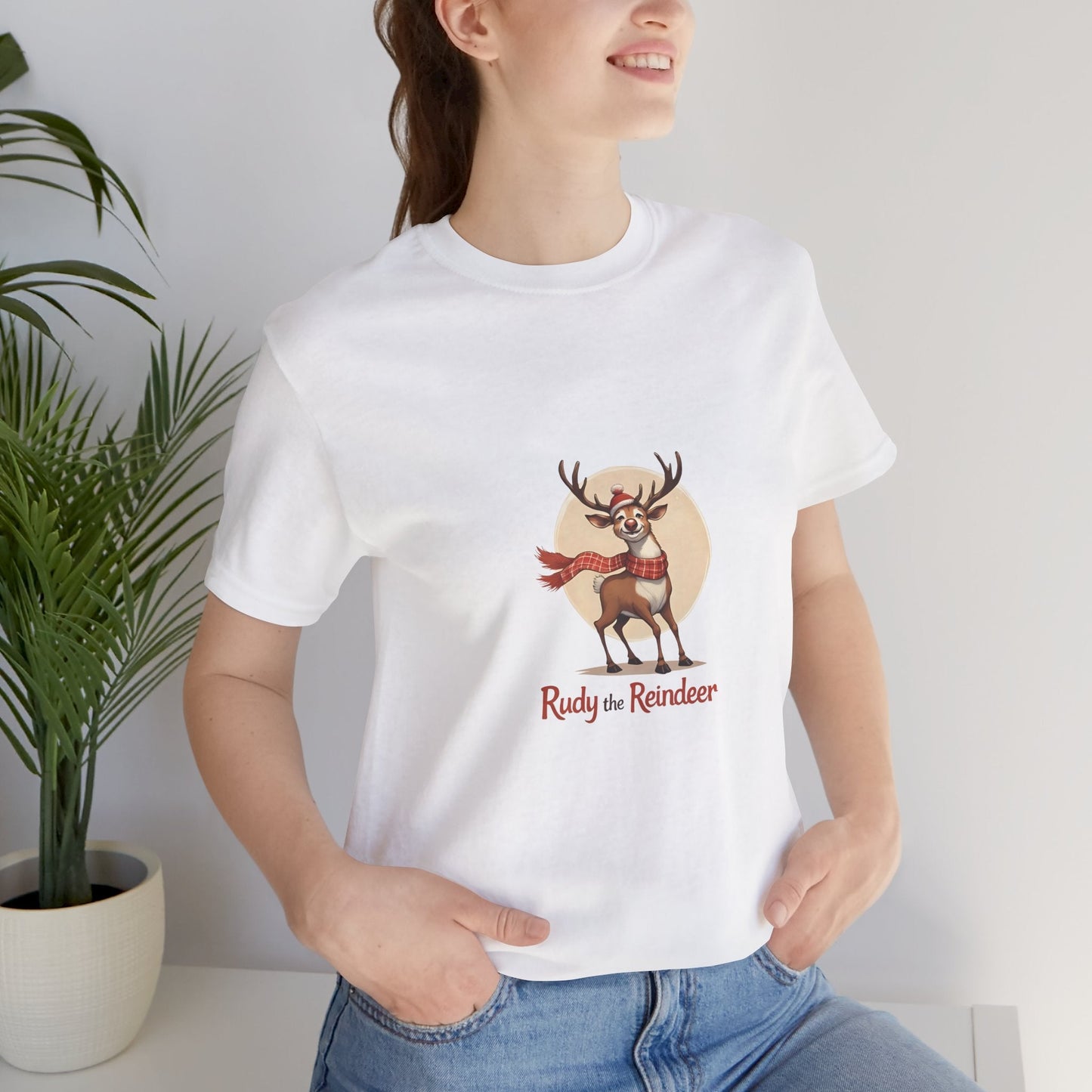 🦌 Rudy the Reindeer – Christmas Spirit Tee - Nordic Official🦌 Rudy the Reindeer – Christmas Spirit TeeT-Shirt