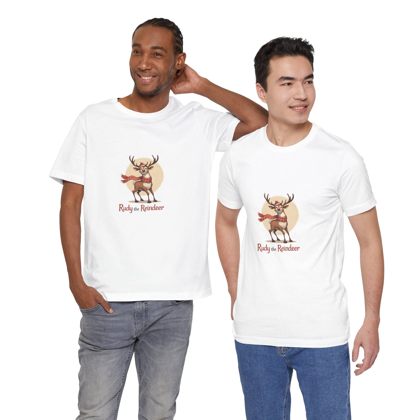 🦌 Rudy the Reindeer – Christmas Spirit Tee - Nordic Official🦌 Rudy the Reindeer – Christmas Spirit TeeT-Shirt
