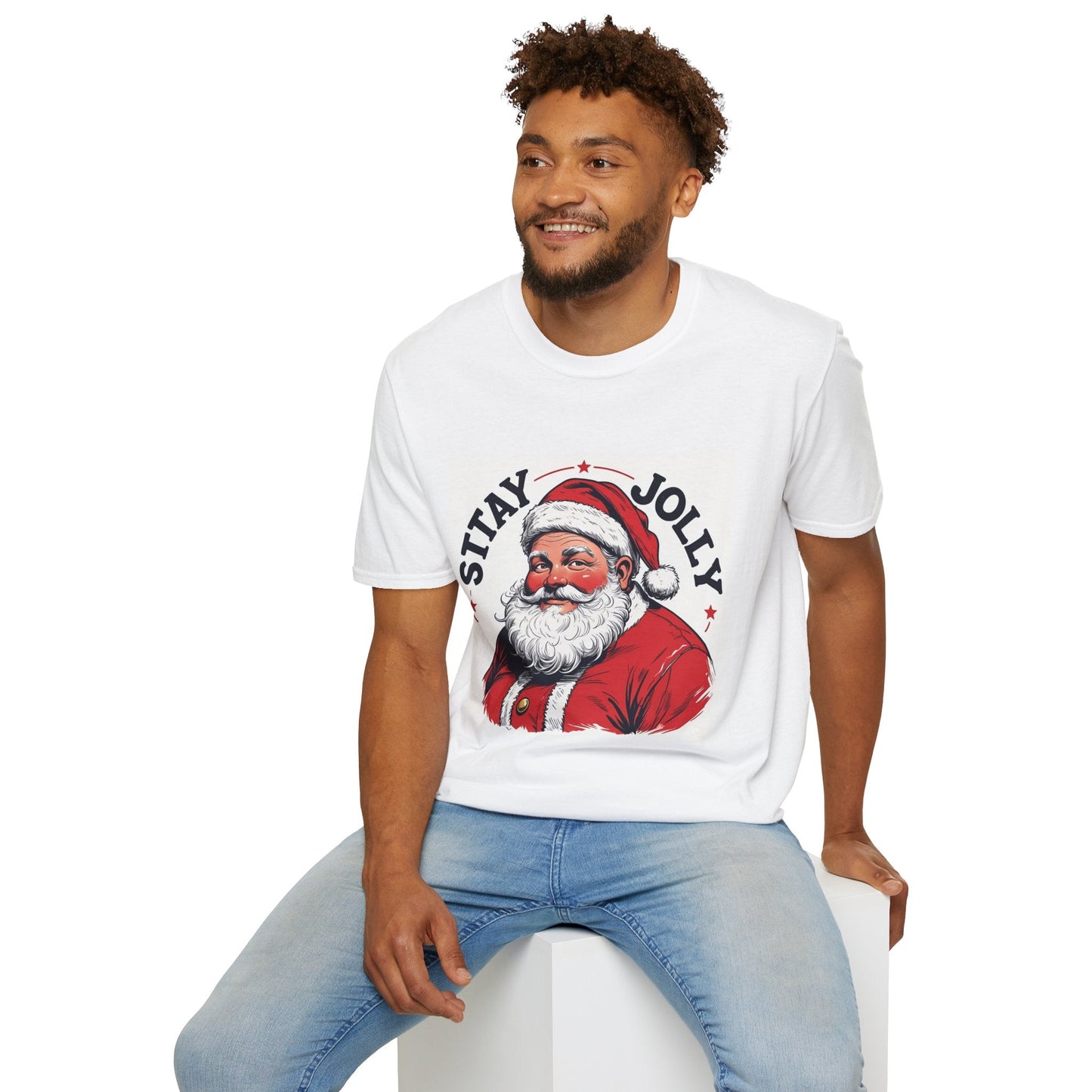 Stay Jolly – Vintage Santa Tee - Nordic OfficialStay Jolly – Vintage Santa TeeT-Shirt