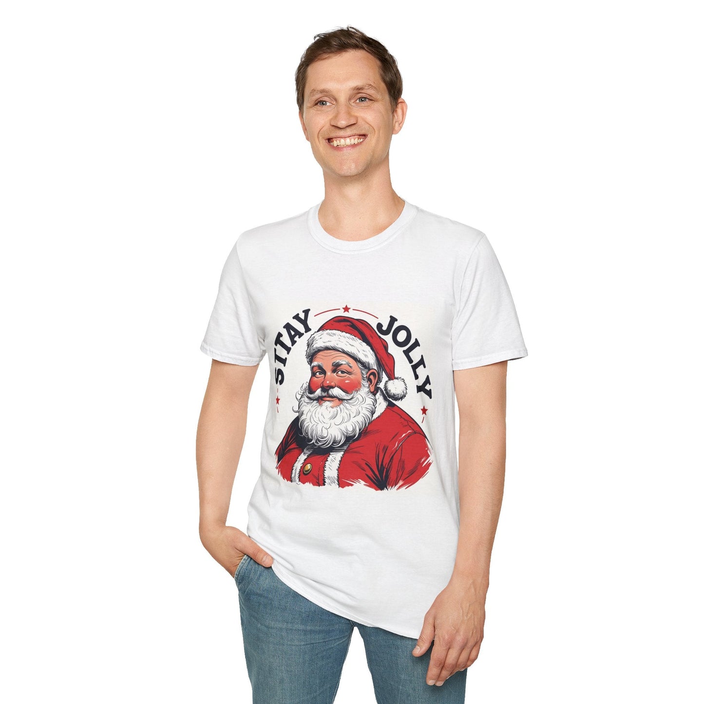 Stay Jolly – Vintage Santa Tee - Nordic OfficialStay Jolly – Vintage Santa TeeT-Shirt