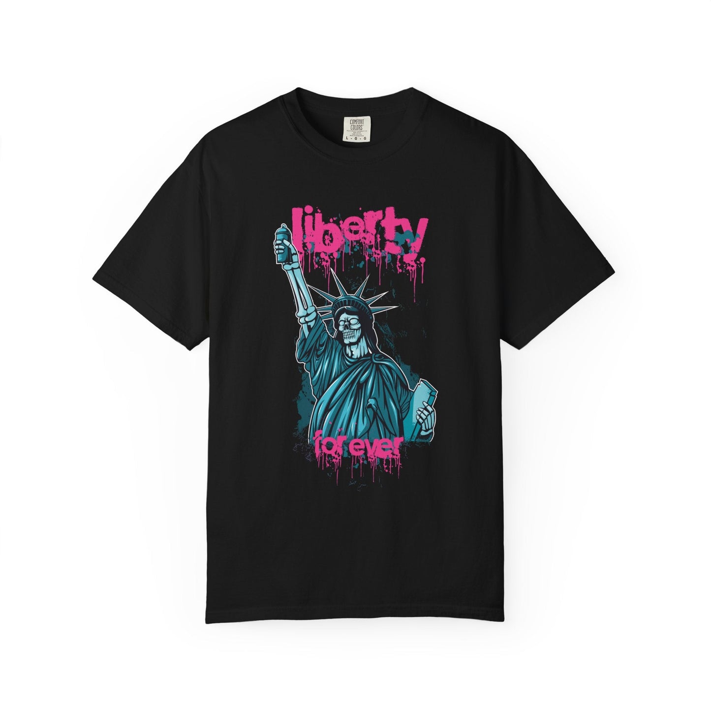 T-Shirt Eerie Liberty: The Spooky Statue of Freedom - Nordic OfficialT-Shirt Eerie Liberty: The Spooky Statue of FreedomT-Shirt