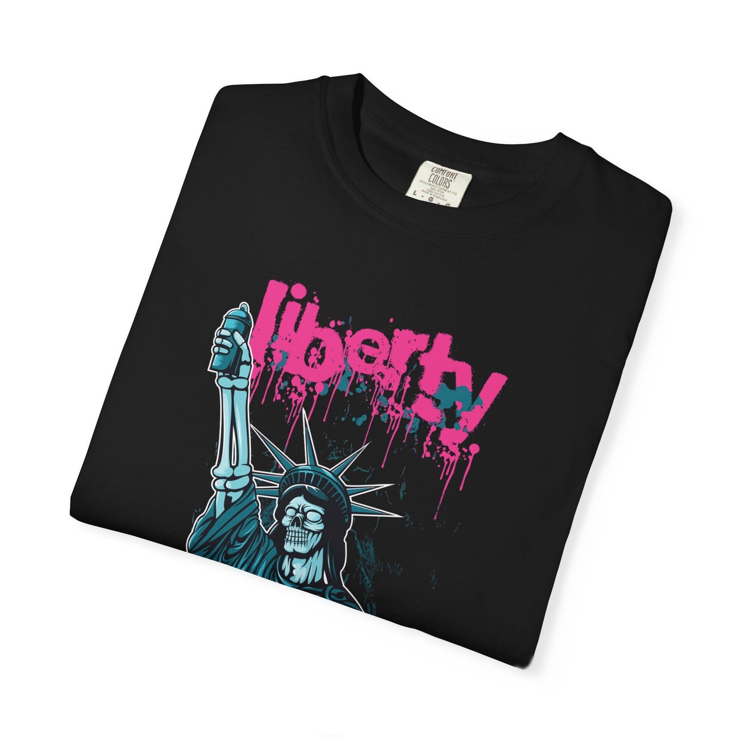 T-Shirt Eerie Liberty: The Spooky Statue of Freedom - Nordic OfficialT-Shirt Eerie Liberty: The Spooky Statue of FreedomT-Shirt