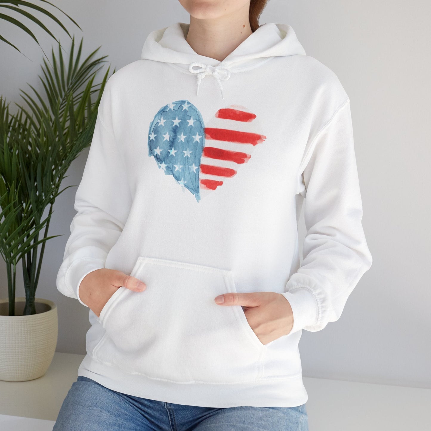 Unisex American Flag Heart Hoodie – Cozy Cotton Blend Sweatshirt - Nordic OfficialUnisex American Flag Heart Hoodie – Cozy Cotton Blend SweatshirtHoodie