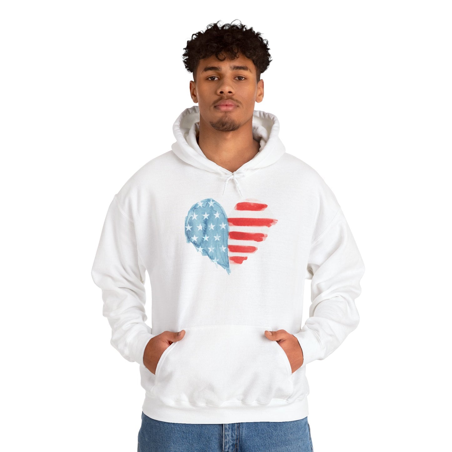 Unisex American Flag Heart Hoodie – Cozy Cotton Blend Sweatshirt - Nordic OfficialUnisex American Flag Heart Hoodie – Cozy Cotton Blend SweatshirtHoodie
