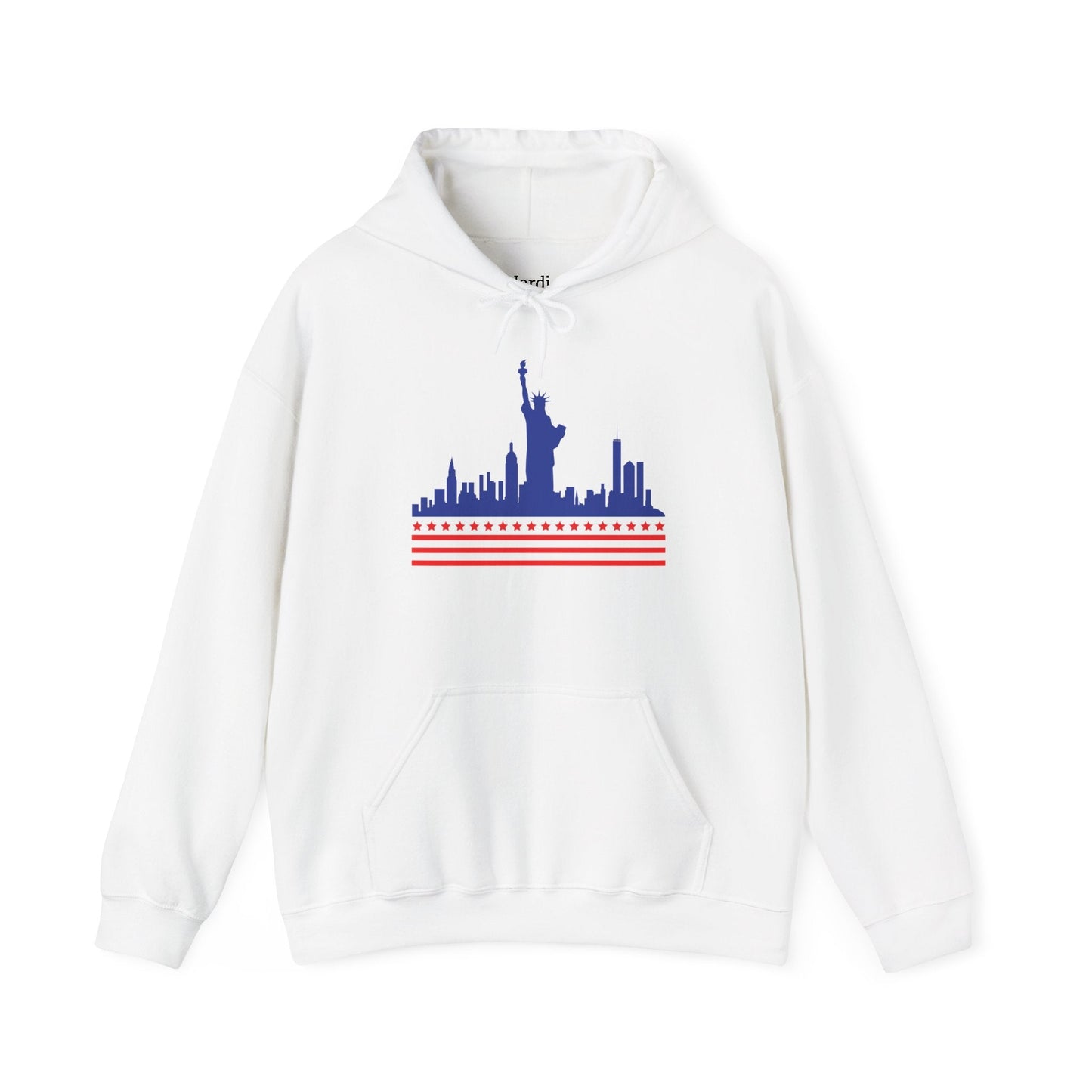 π½πΊπΈ Unisex Statue of Liberty & NYC Skyline Hoodie β Patriotic American Flag Sweatshirt for Trendy, Sporty Lifestyles - Nordic Officialπ½πΊπΈ Unisex Statue of Liberty & NYC Skyline Hoodie β Patriotic American Flag Sweatshirt for Trendy, Sporty LifestylesHoodie