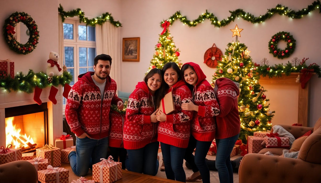 Spread Holiday Cheer with Family Matching Hoodies - Nordic Official