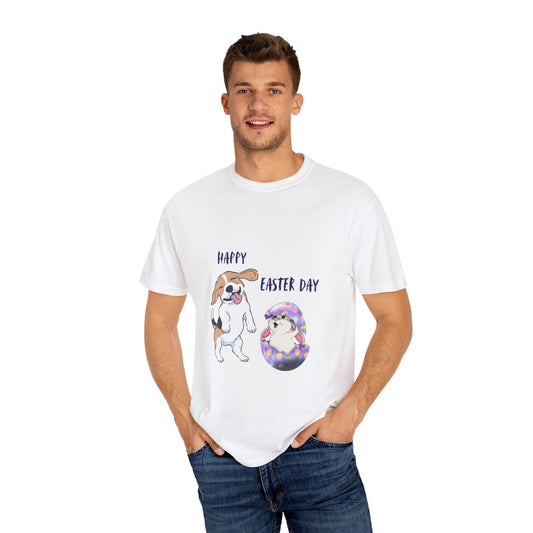 Funny Dog and Bunny Easter Unisex T-shirt