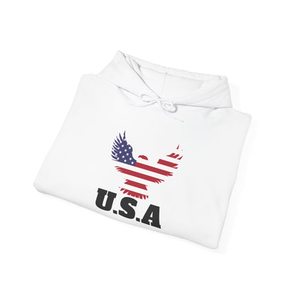 White USA Flag Hoodie