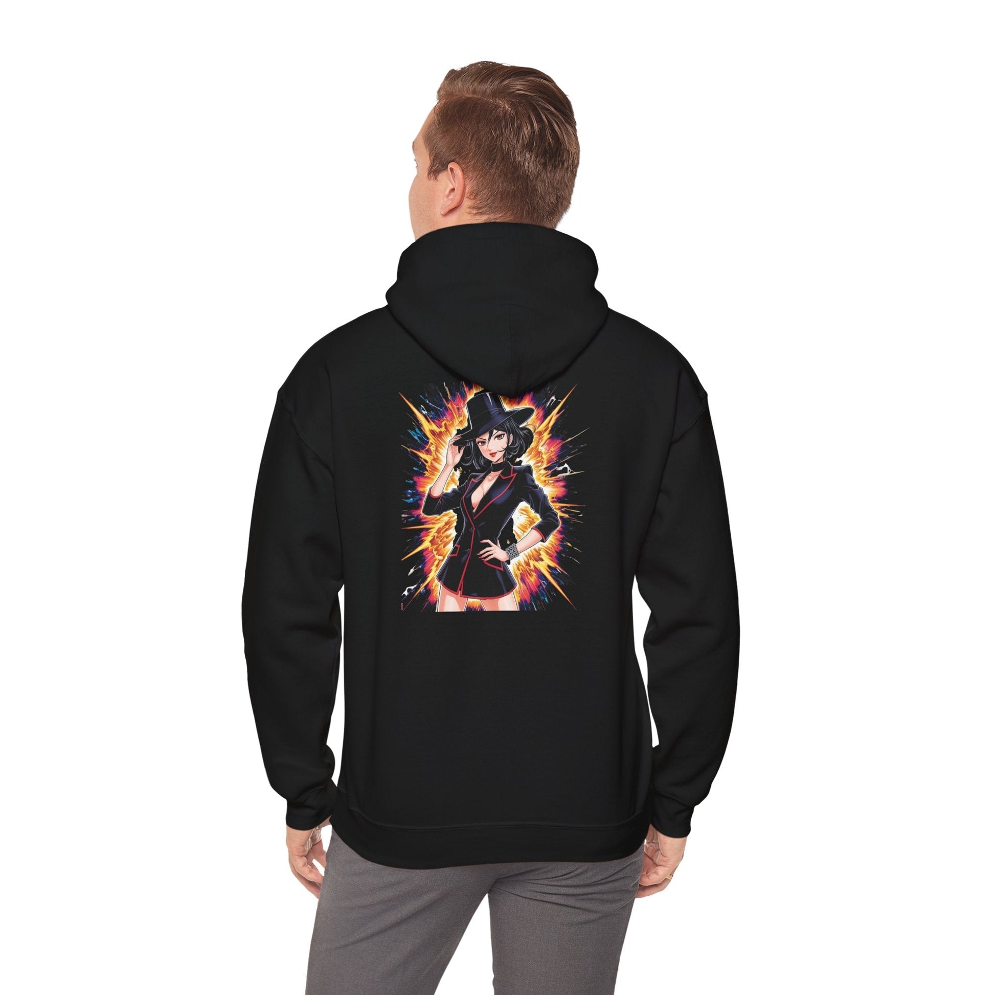 Anime Hoodie - Black Sexy Girl Design - Nordic OfficialAnime Hoodie - Black Sexy Girl DesignHoodie