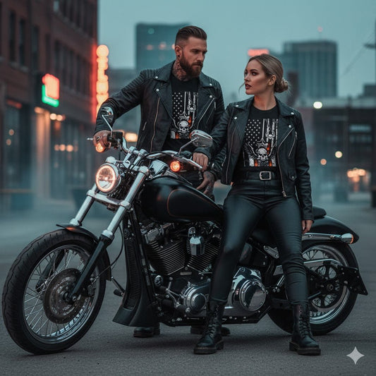 Black Skull American Flag Vintage American Style - Nordic OfficialBlack Skull American Flag Vintage American StyleT-Shirt