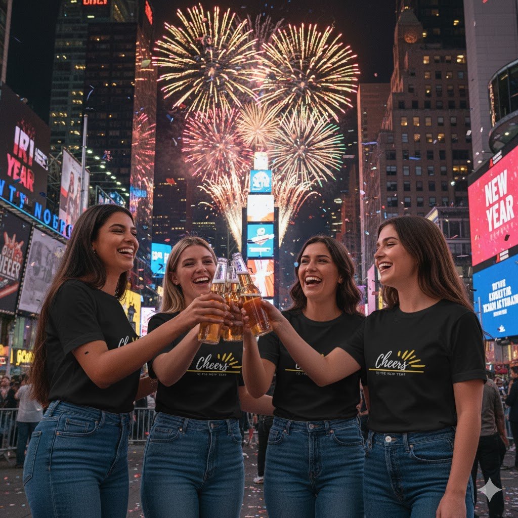 🔥 CHEERS TO THE NEW YEAR – TEE FOR THE PARTY CREW - Nordic Official🔥 CHEERS TO THE NEW YEAR – TEE FOR THE PARTY CREWT-Shirt