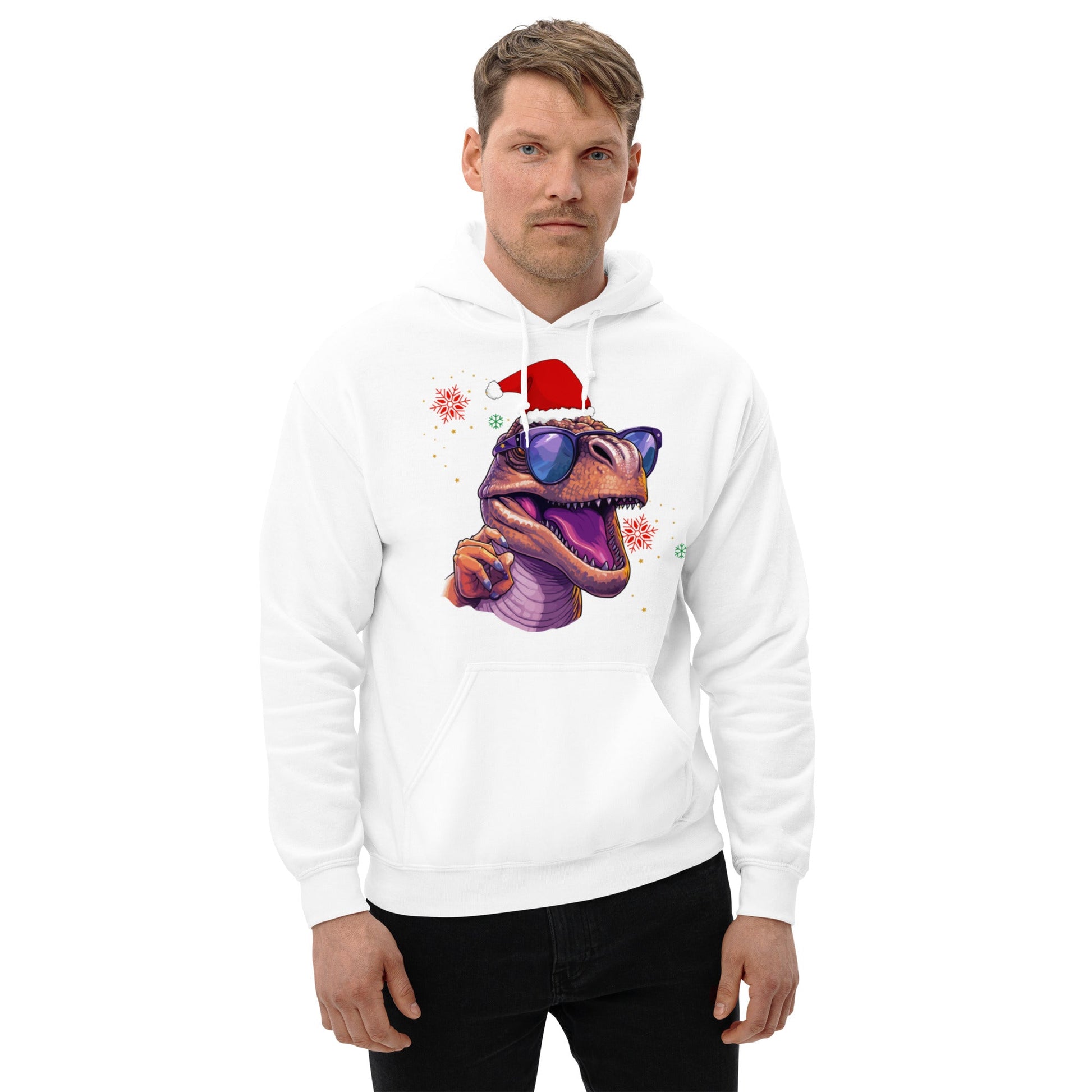 Christmas Dino Hoodie - Nordic OfficialProduct mockup