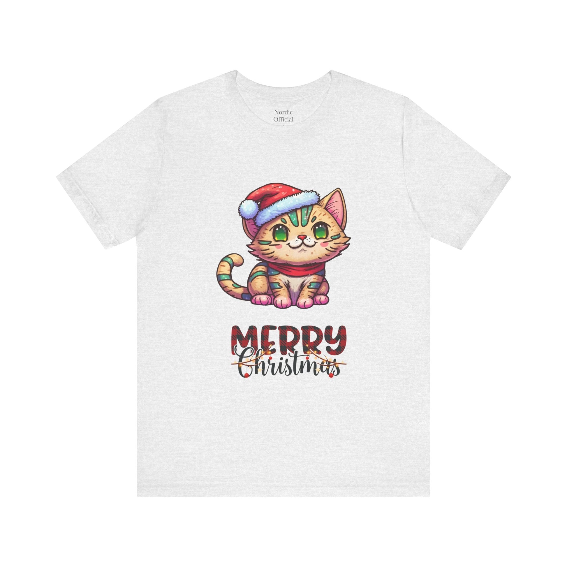 Cute Christmas Cat Tee – Purr - fect Holiday Cheer - Nordic OfficialCute Christmas Cat Tee – Purr - fect Holiday CheerT-Shirt