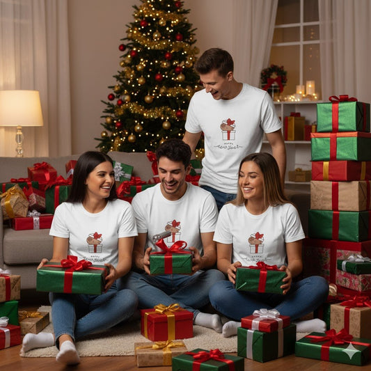 🎁 Happy New Year – Surprise Pup Tee - Nordic Official🎁 Happy New Year – Surprise Pup TeeT-Shirt