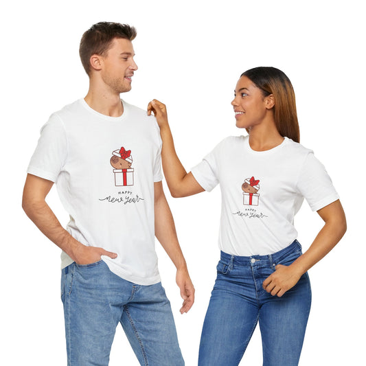🎁 Happy New Year – Surprise Pup Tee - Nordic Official🎁 Happy New Year – Surprise Pup TeeT-Shirt