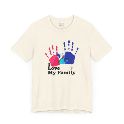 I Love My Family – Handprint Graphic Tee - Nordic OfficialI Love My Family – Handprint Graphic TeeT-Shirt