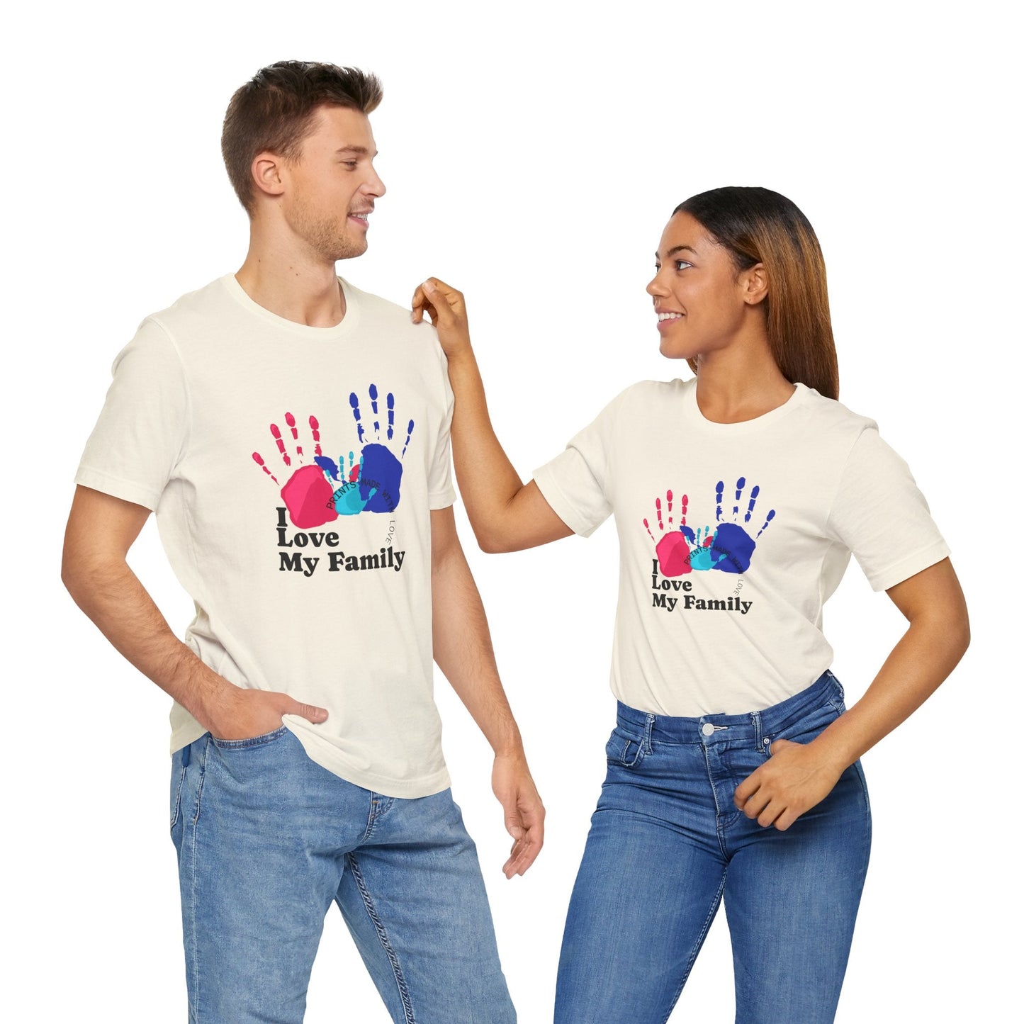I Love My Family – Handprint Graphic Tee - Nordic OfficialI Love My Family – Handprint Graphic TeeT-Shirt