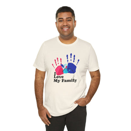 I Love My Family – Handprint Graphic Tee - Nordic OfficialI Love My Family – Handprint Graphic TeeT-Shirt
