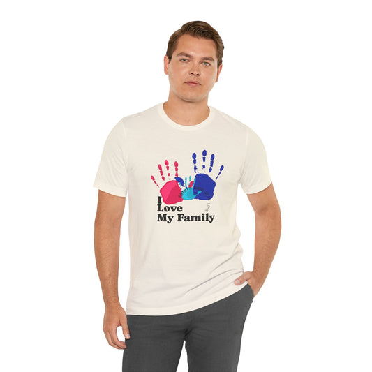 I Love My Family – Handprint Graphic Tee - Nordic OfficialI Love My Family – Handprint Graphic TeeT-Shirt